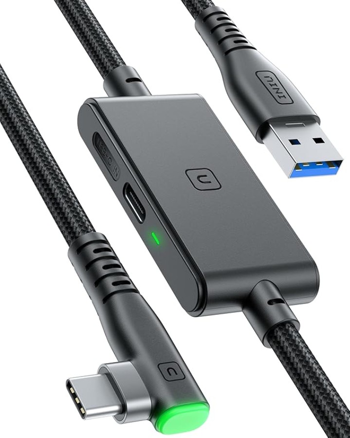 INIU DI401 VR - Conexión USB-A macho - USB-C macho 5 m - Cable Link para VR