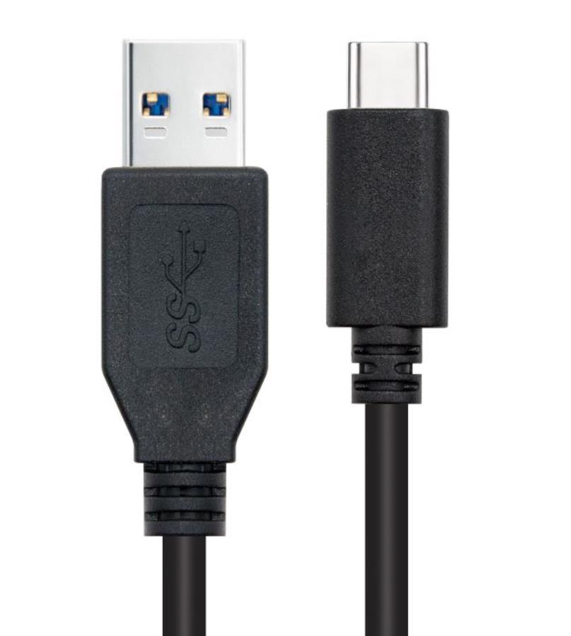 Nanocable - Connexion USB-A mâle - USB-C mâle 2M 3.1 GEN2 10Gbps 3A - 10.01.4002