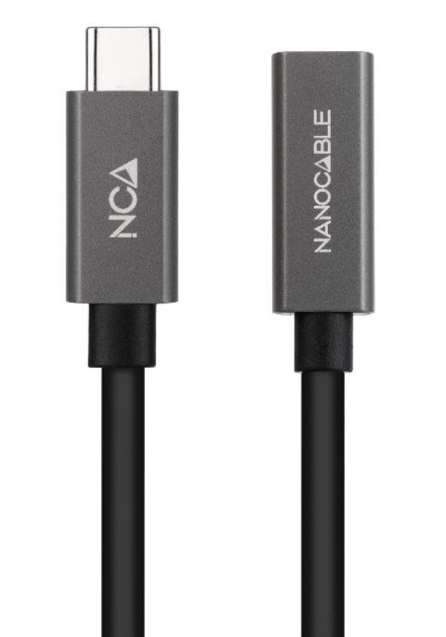 Nanocable - Connexion USB-C mâle - USB-C femelle 2M 3.2 GEN2x2 4K/60Hz - 10.01.4402