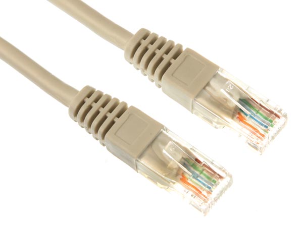 Câble Ethernet RJ45 CAT 6a mâle/mâle droit - UTP 1,5 m