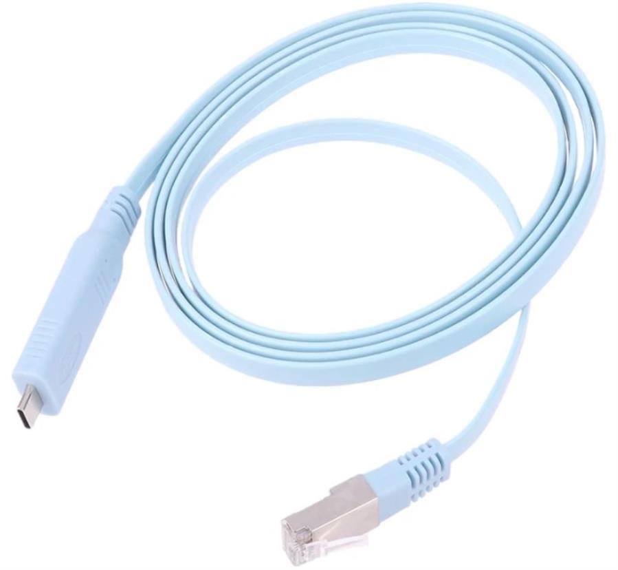 Cable de consola RJ45 8P8C a USB-C 3.1 (RS232) con Chip FTDI - 1.8 m