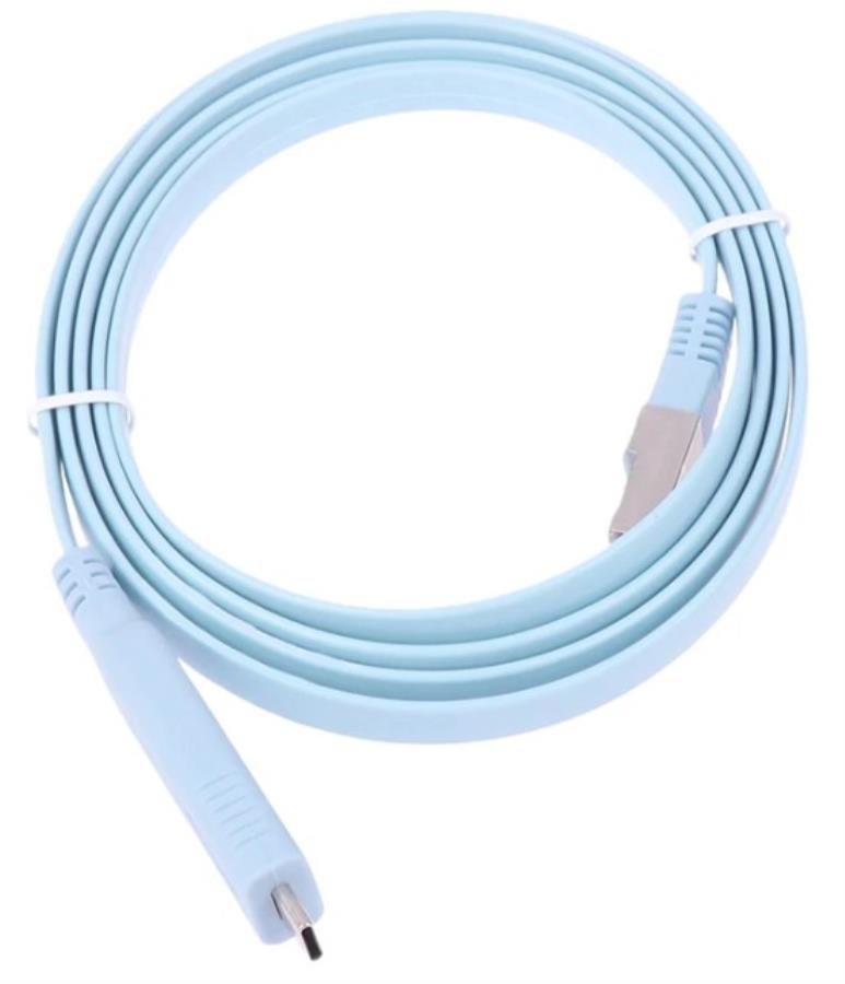 Cabo de consola RJ45 8P8C para USB-C 3.1 (RS232) com chip FTDI - 1,8 m