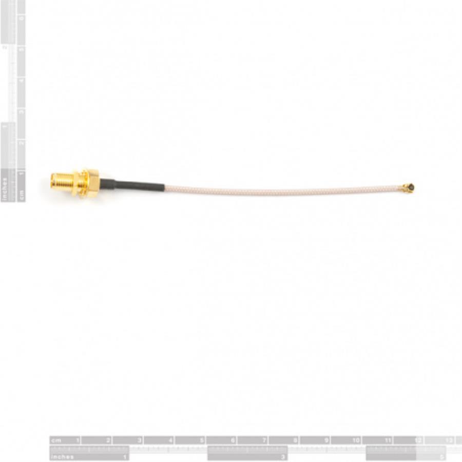 Sparkfun WRL-00662 - UFL (Ufl/U.FL/IPX/IPEX) to RP-SMA Female RF Cable - 0.1 m