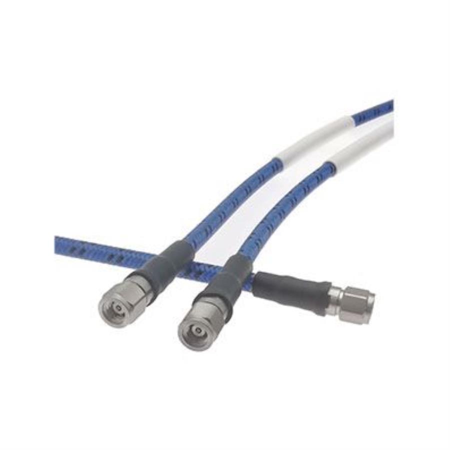 RF ONE PL140-1M1M-1M-A - Cabo blindado com conectores macho PL140 para 2 x 1,00 mm macho - 110 GHz