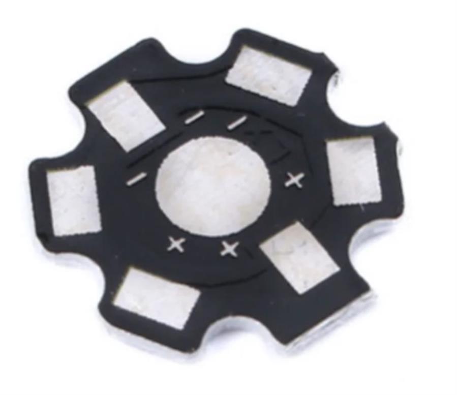 Isolateur en aluminium de 20,0 mm pour modules LED étoile à 2 broches - 100 unités