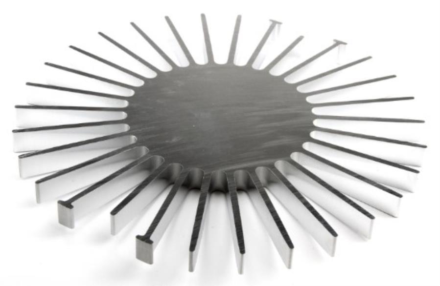 Dissipateur pour LED/PCB Etoile Ø178 mm externe - Ø80 mm interne - H: 10 mm