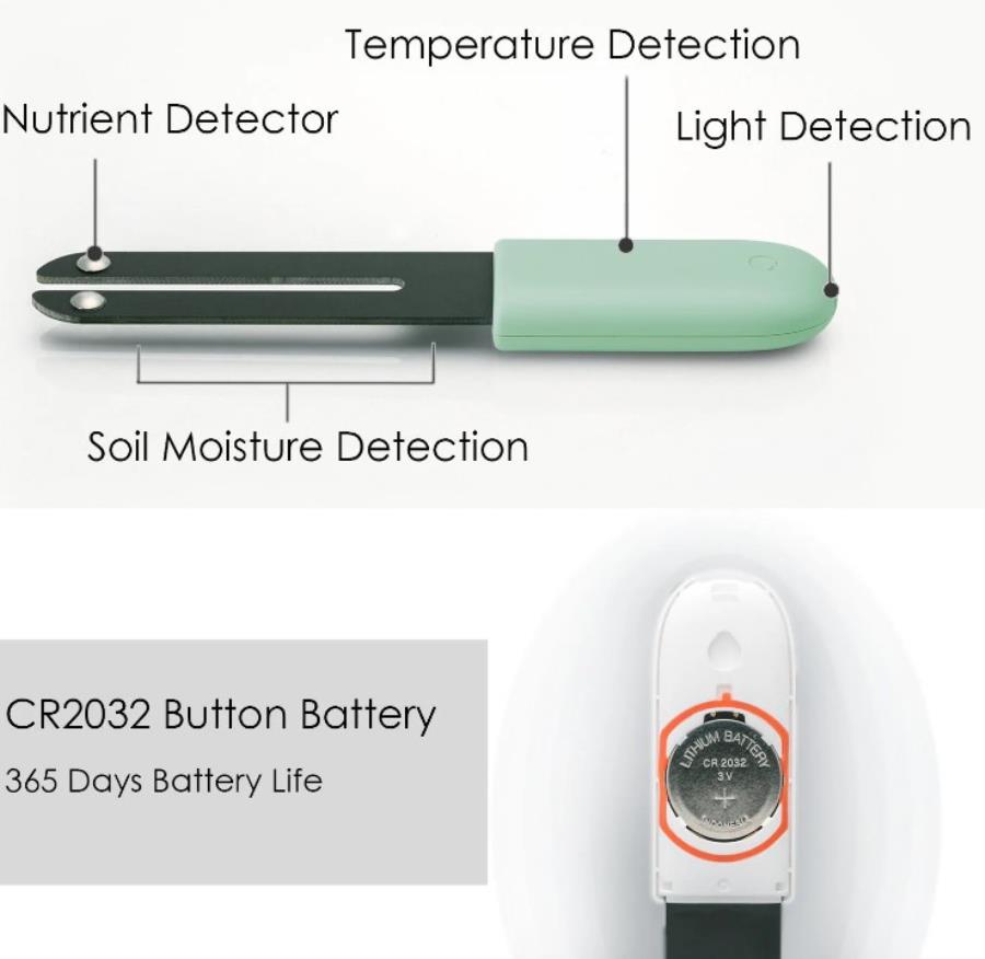 HHCCJCY01HHCC - Monitor inteligente de suelo Bluetooth para plantas y flores