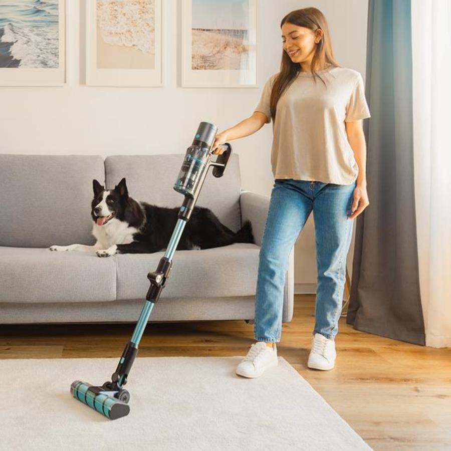 Cecotec Conga Rockstar 3500 Storm Flex Animal - Bagless Battery-Powered Broom Vacuum Cleaner with Parallel Cyclone