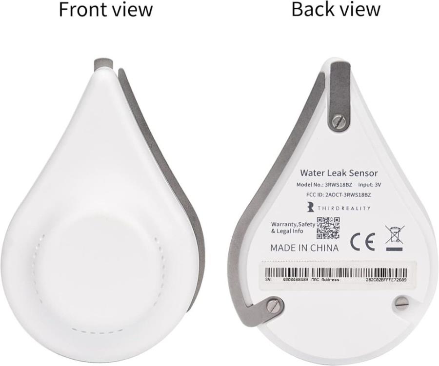 Third Reality P1WLSB1 - Sensor de fugas de agua, detección de goteo y alarma de 120 dB - ZigBee - X001YS2X4L
