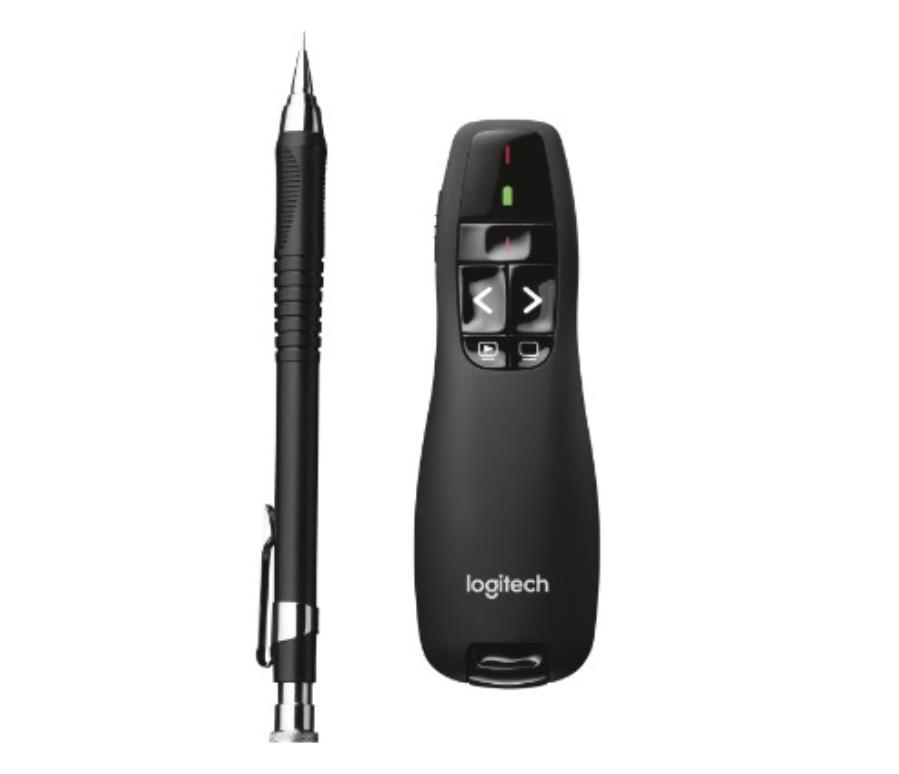 Logitech R400 - Pointeur laser RF 15 m - Noir - 910-001356