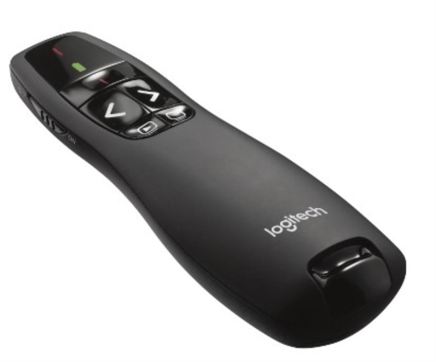 Logitech R400 - Pointeur laser RF 15 m - Noir - 910-001356