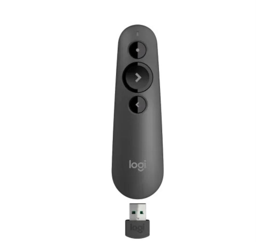 Logitech R500S - Pointeur Laser Bluetooth/RF 20 m - Graphite - 910-005843
