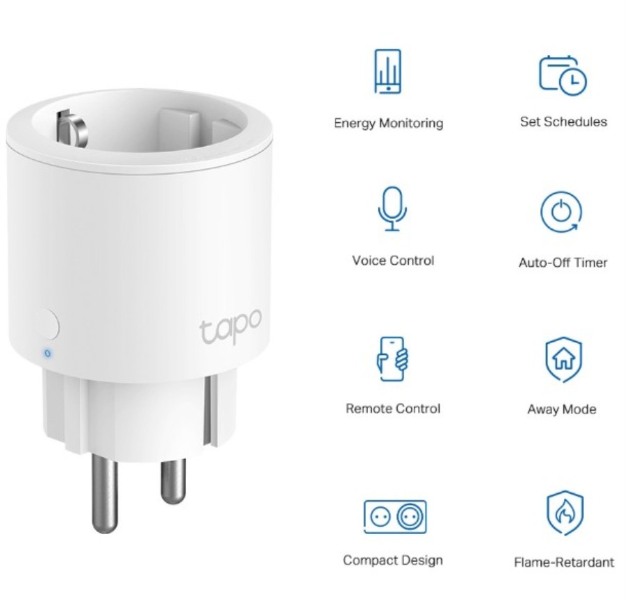 TP-Link Tapo P115 - Tomada inteligente Wi-Fi com medidor de energia - 3680 W - Pack de 4 unidades