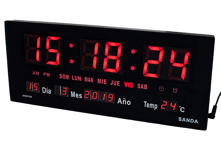 Reloj de Pared/Sobremesa Grandes Dimensiones - 453 x 216 x 29 mm