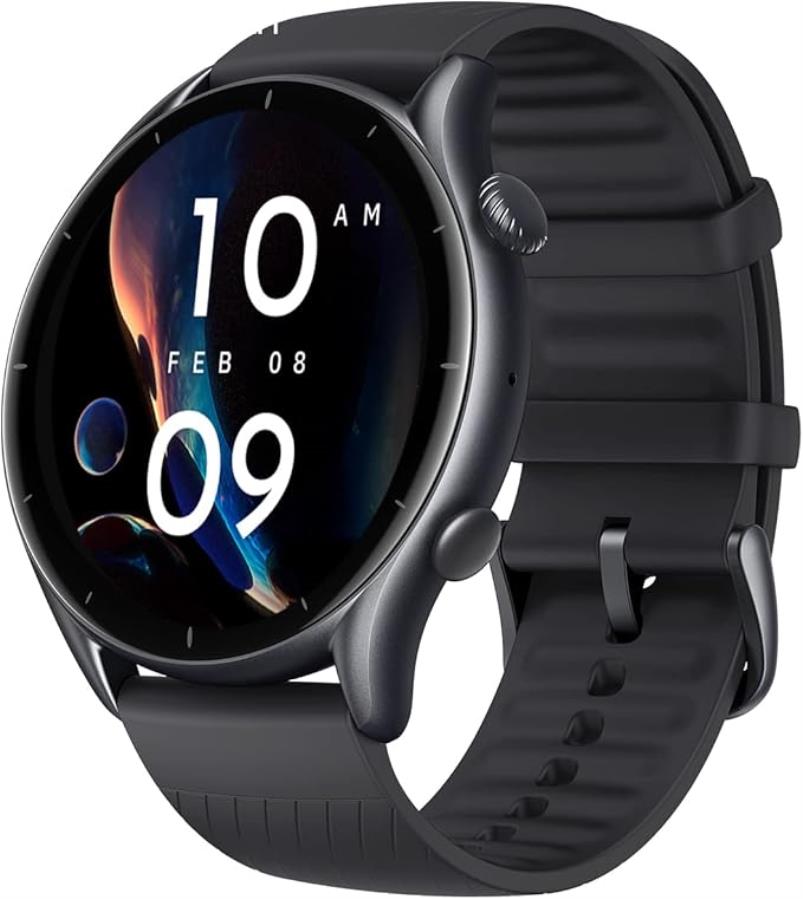 amazfit GTR3 - Reloj inteligente unisex - Monitor de salud - Negro