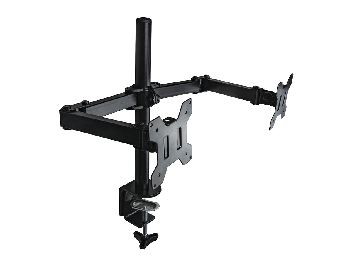 Gembird - Dual Monitor Desk Mount Stand - 13” a 27” - 8 Kg - Tilting - MA-DF2-01