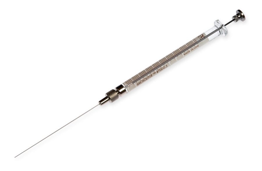 Hamilton 7000.5 - 0.5 µL Knurled Hub (KH) Syringe - Style 3 Needle - 25 Gauge - 2.75 Inch - 86250