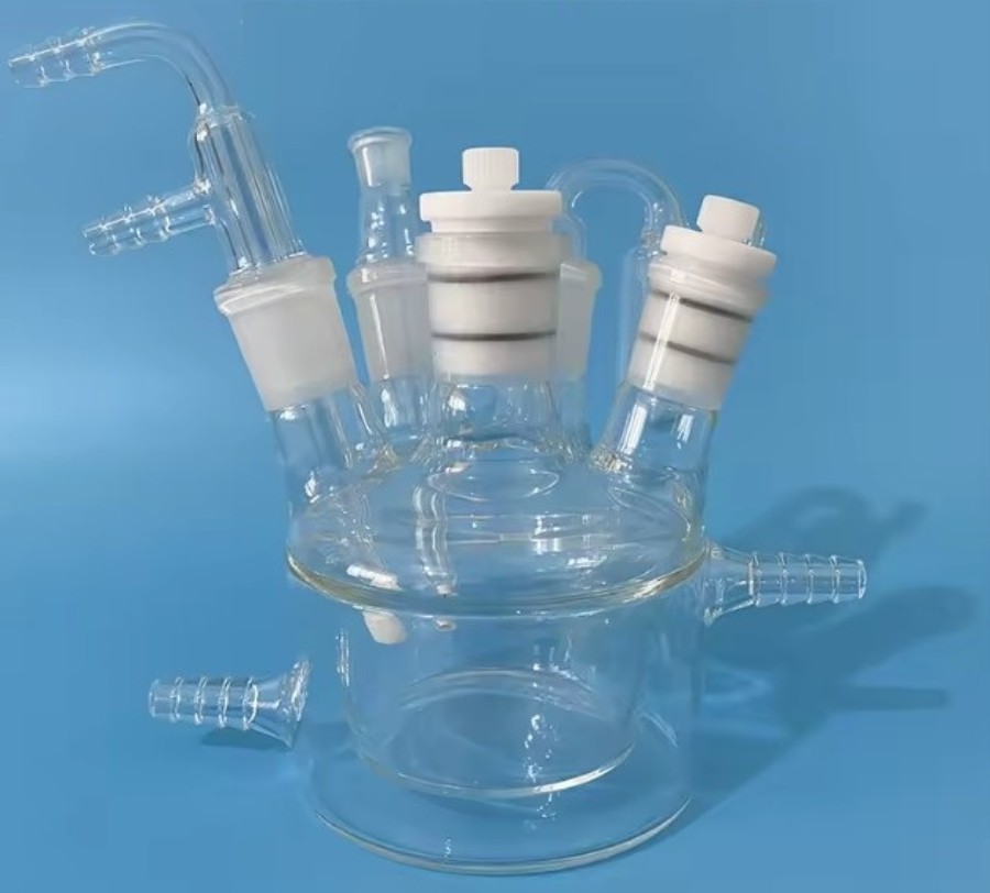 Célula eletrolítica de dupla camada com 5 portas - 250 mL