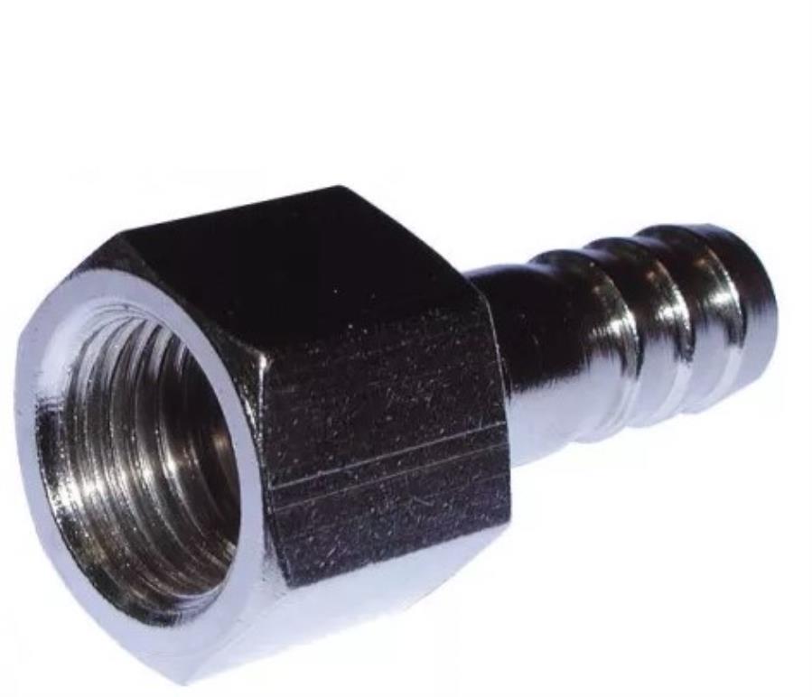 AIGNEP 03050 00 01 CL NB - Racor hembra 3/8” a espiga 12 mm niquelado - 5 Unidades