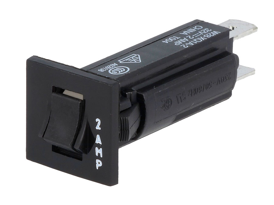 TE Connectivity - Fusible automatique 2 A - 250 VAC - Disjoncteur - 3-1393250-2