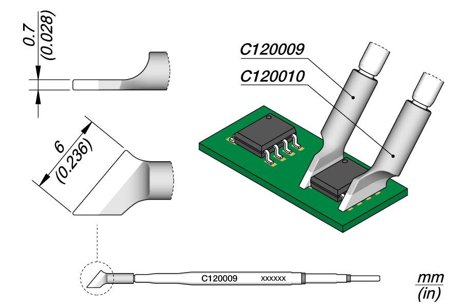 JBC C120009 - Blade Cartridge 6 Right - JBC C120009