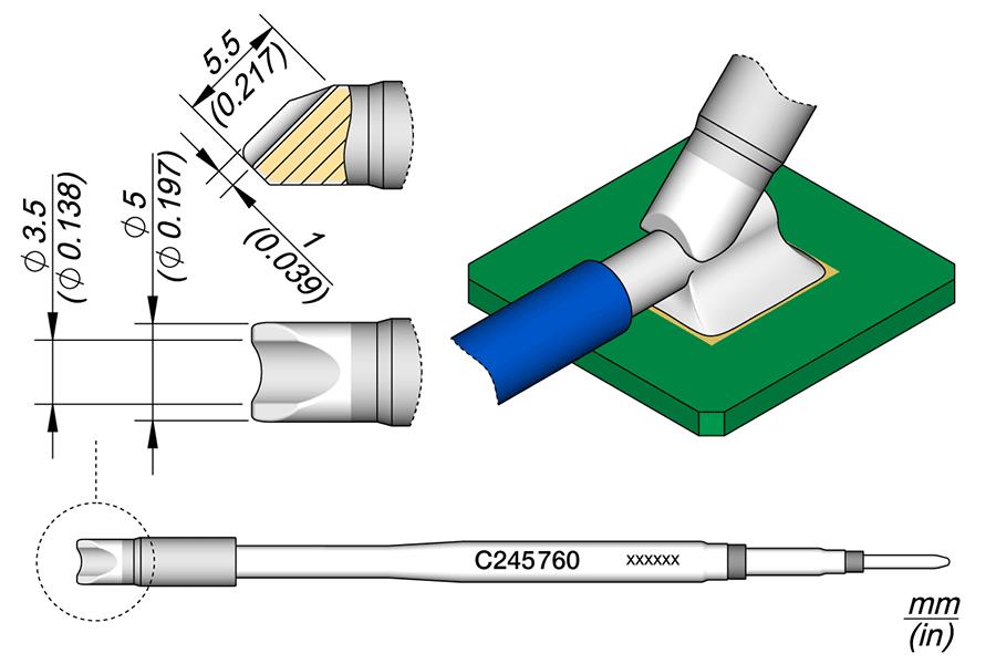 JBC C245760 - Barrel Cartridge Ø 3.5 - JBC C245760