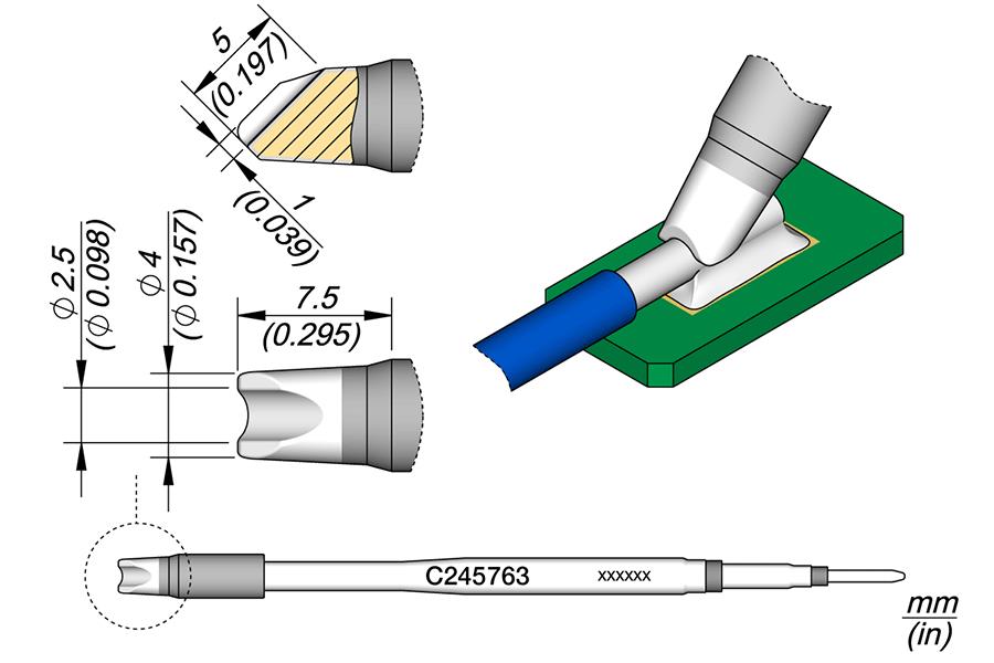 JBC C245763 - Barrel Cartridge Ø 2.5 - JBC C245763