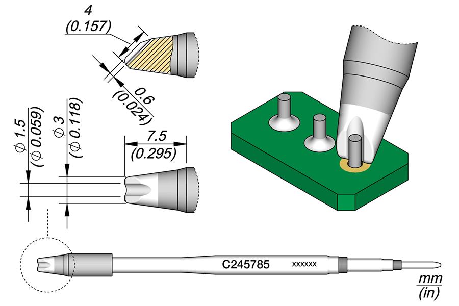 JBC C245785 - Barrel Cartridge Ø 1.5 - JBC C245785