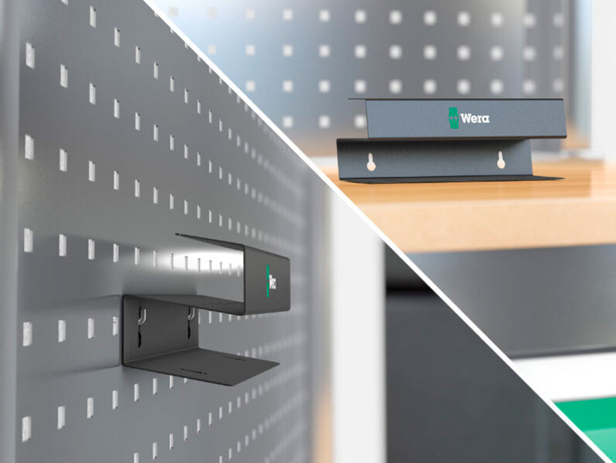 Wera 9606 - Estante de metal 4 mango en T 7 - 05136426001