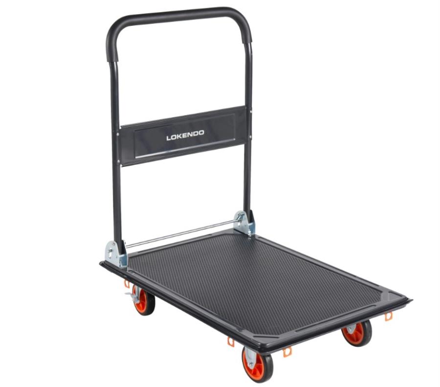 Carro plataforma plegable en acero - 300 Kg