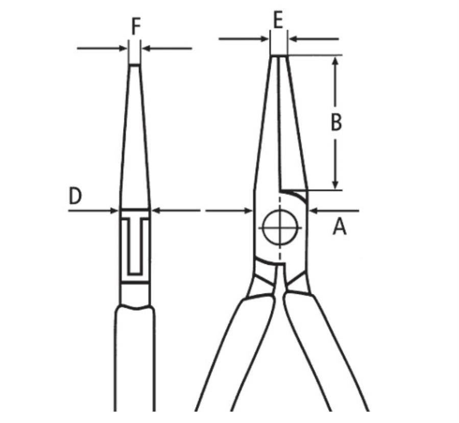 Knipex 35 22 115 ESD - Alicate de bico curto - ESD