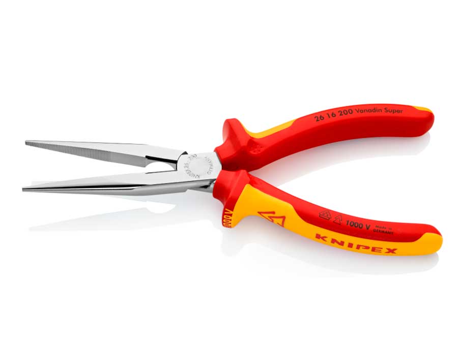 Knipex 26 16 200 - Alicate de ponta reta de cegonha - VDE 1000V