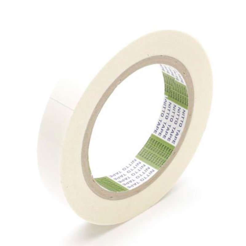 Nitto - Cinta adhesiva de doble cara, 19 mm × 20 m, blanca
