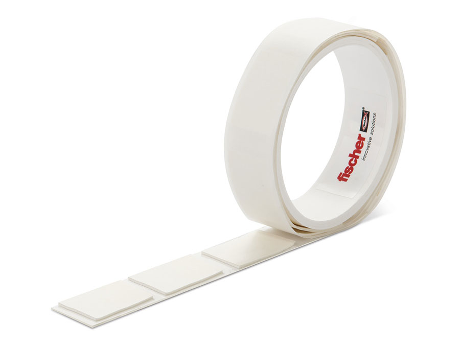 Fischer SCLM TAPE - Pre-cut 19mm Double Sided Adhesive Tape - The pre-cut Solution to Paste and Assemble - 548830