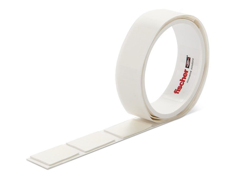 Fischer SCLM TAPE - Cinta Adhesiva Doble Cara 19mm Precortada - La Solución  pre-cortada para Pegar y