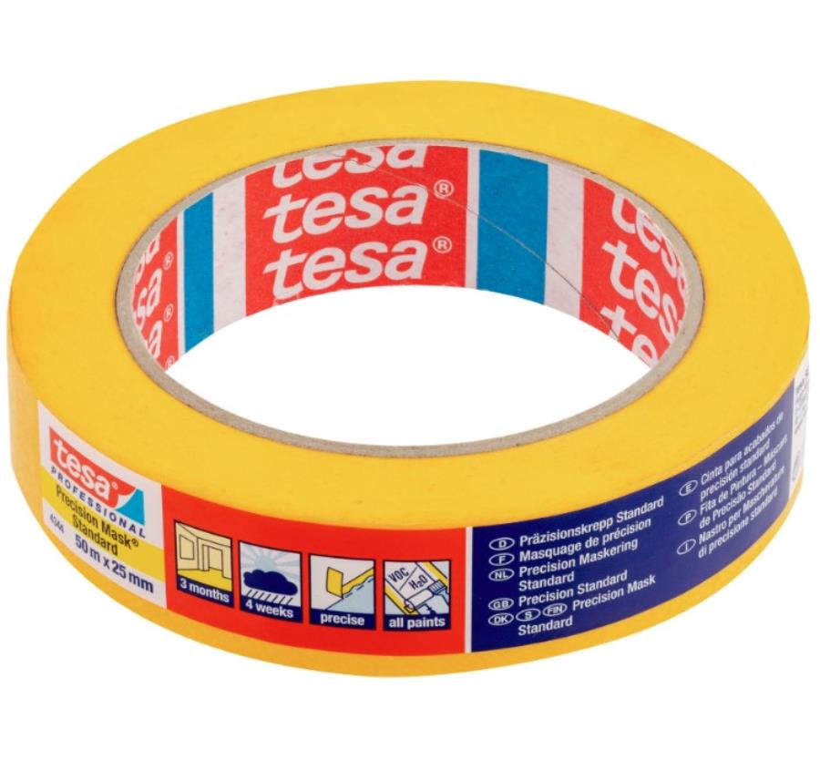Tesa 04334-00001-00 - Cinta de enmascarar de precisión - 25 mm x 50 m