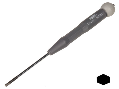 DISMOER - Chave de Fenda Hexagonal - 2,5 x 60 mm - 14776