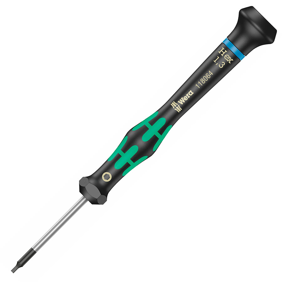 Wera 2054 1,3 x 40 mm - Tournevis hexagonal pour applications électroniques - 05118064001