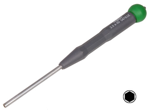 DISMOER - Chave Sextavada Soquete Tubular (Hexagonal) - 2,5 x 60 mm - 14783