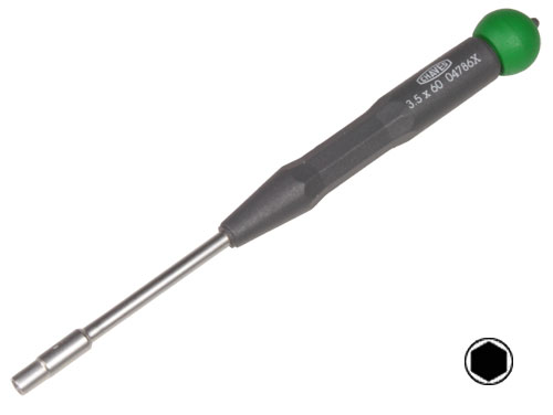 DISMOER - Chave Sextavada Soquete Tubular (Hexagonal) - 3,5 x 60 mm - 14786