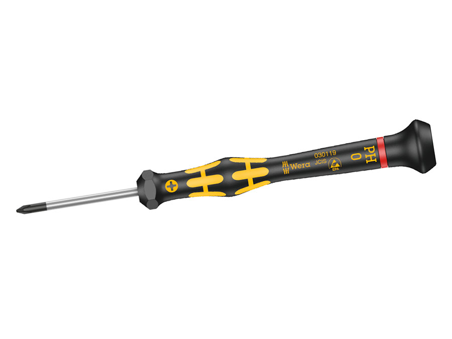 Wera 1550 ESD Micro PH 0 x 40 mm - Destornillador Phillips Kraftform Micro - 05030119001