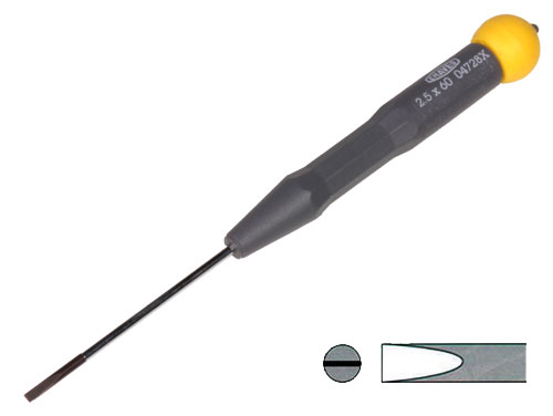 DISMOER - Chave de Fenda Ponta Plana - 2,5 mm x 60 mm - 14728