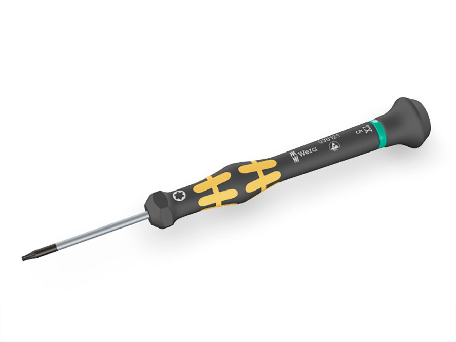 Wera 1567 ESD Micro TX 5 x 40 mm - Destornillador Kraftform Micro TORX® para usos electrónicos - 05030121001