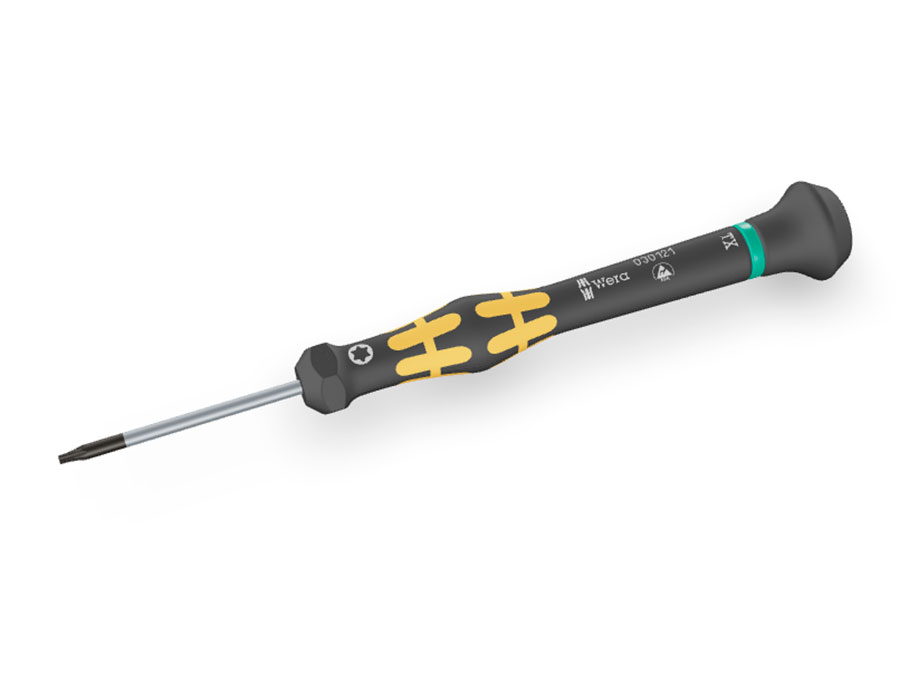 Wera 1567 ESD Micro TX 6 x 40 mm - Destornillador Kraftform Micro TORX® para usos electrónicos - 05030122001