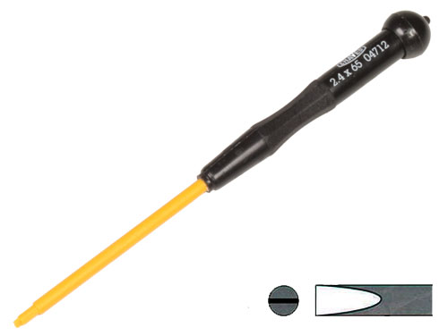 Flat head trimmer Screwdriver 2.4 x 65 mm Plastic Bit - 14712