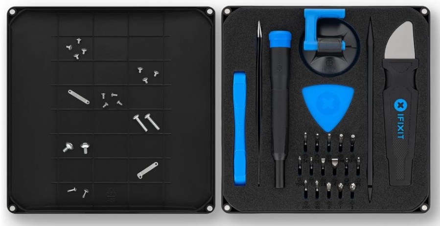 Kit d&aposouverture pour appareils électroniques avec tournevis et jeu d&aposembouts