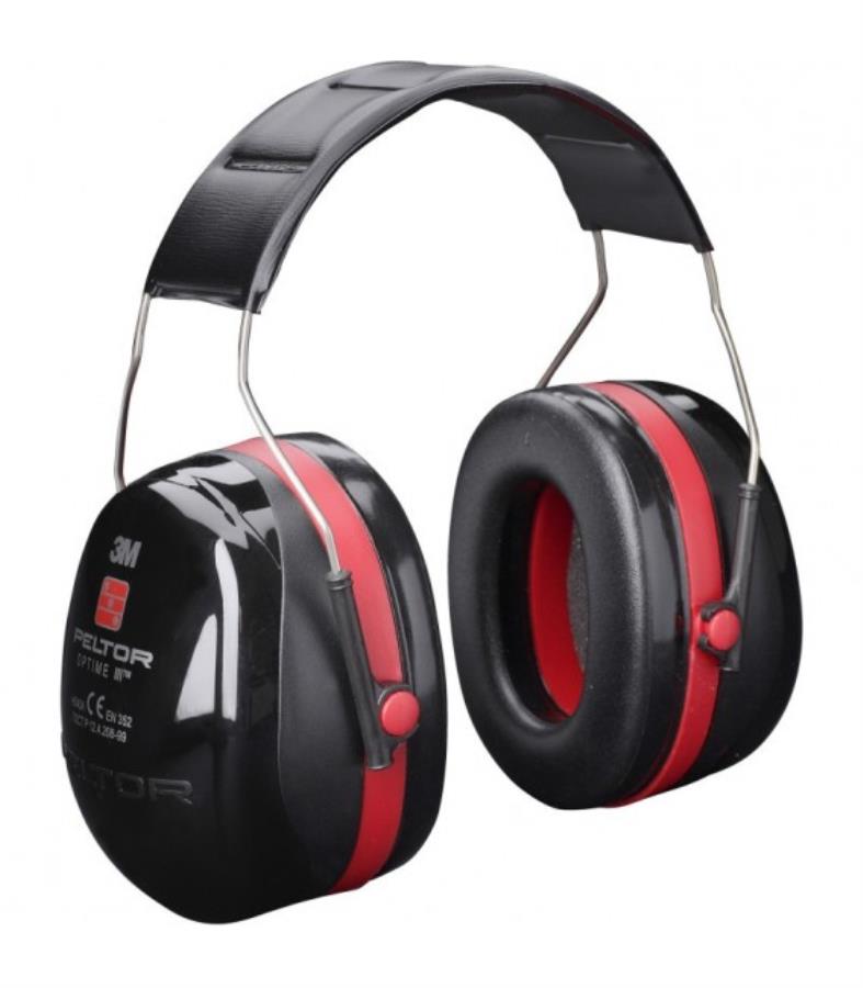 3M PELTOR OPTIME III H540A - Protector Auditivo - Atenuación SNR 35dB - Rojo - H540A-411