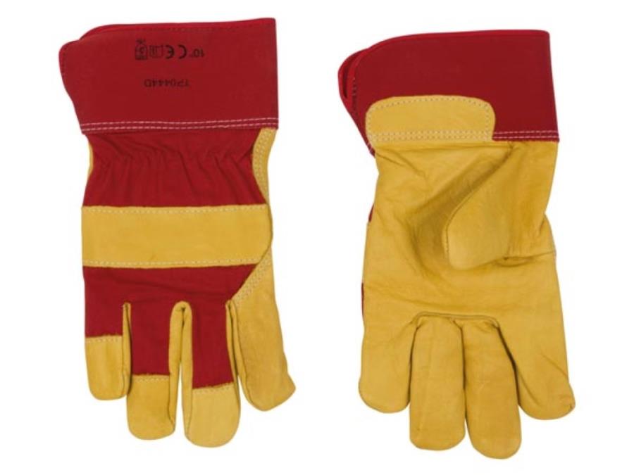 Perel GL07-10 - Leather Work Gloves - Size XL