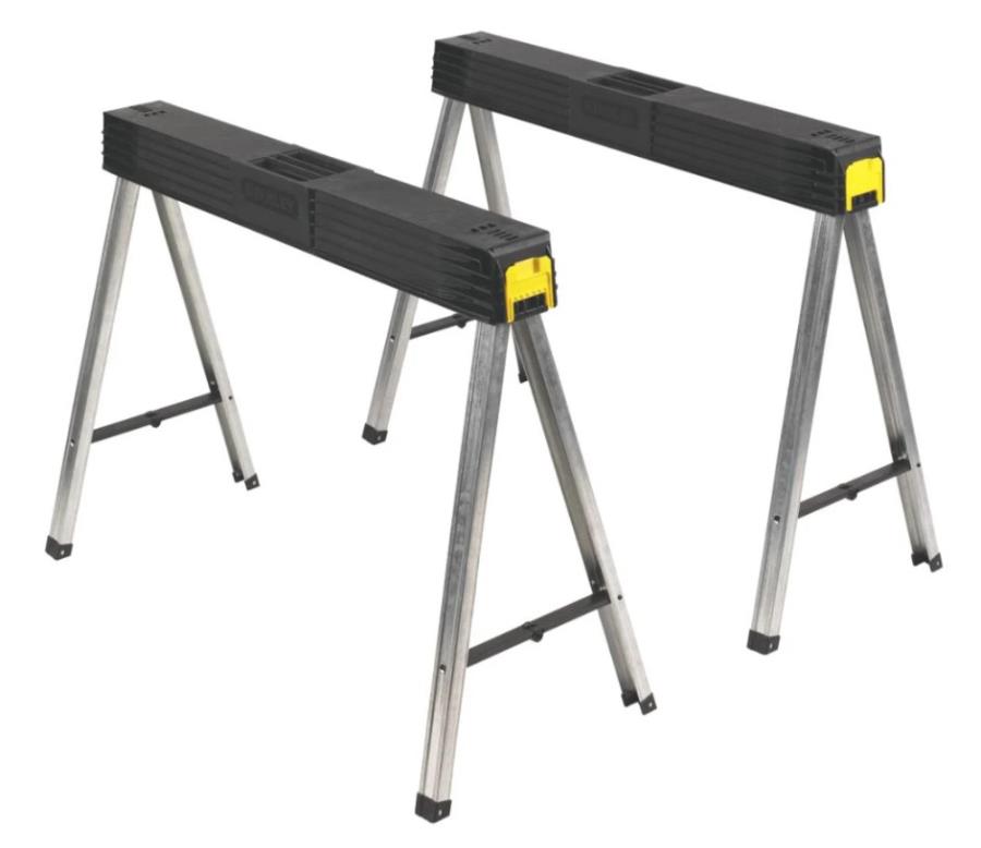 Stanley 1-97-475 - Caballete de aluminio plegable - 340 Kg - 2 Unidades