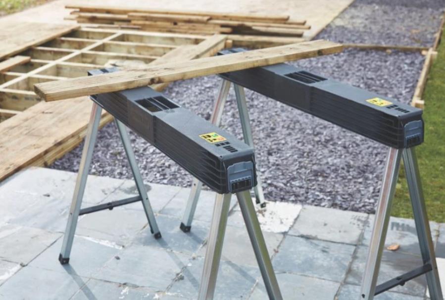 Stanley 1-97-475 - Cavalete dobrável em alumínio - 340 Kg - 2 Unidades